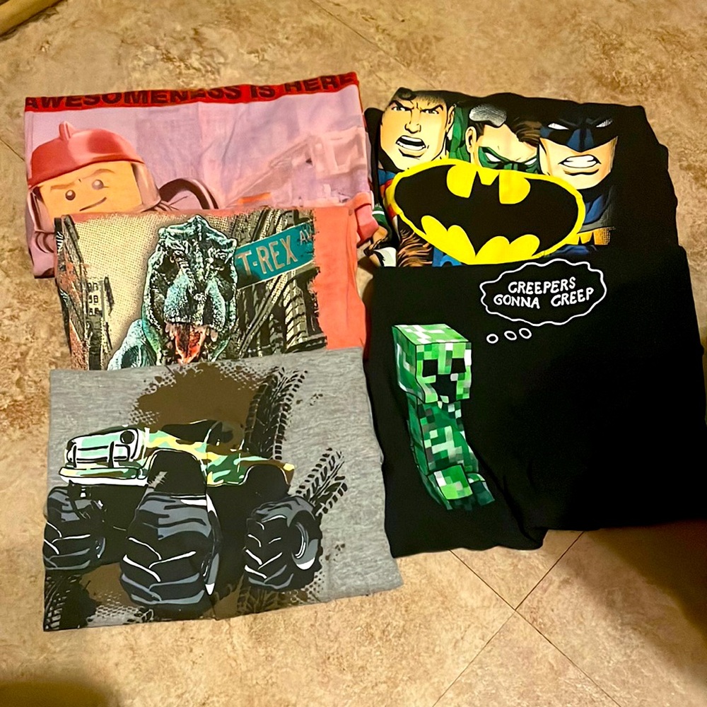 4 boys t shirts size 5-6